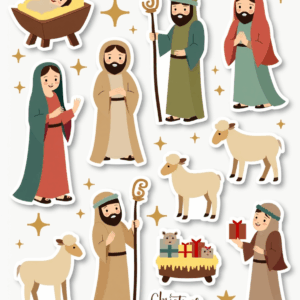 Indian Gods - Religious - Stickers Sheet v39
